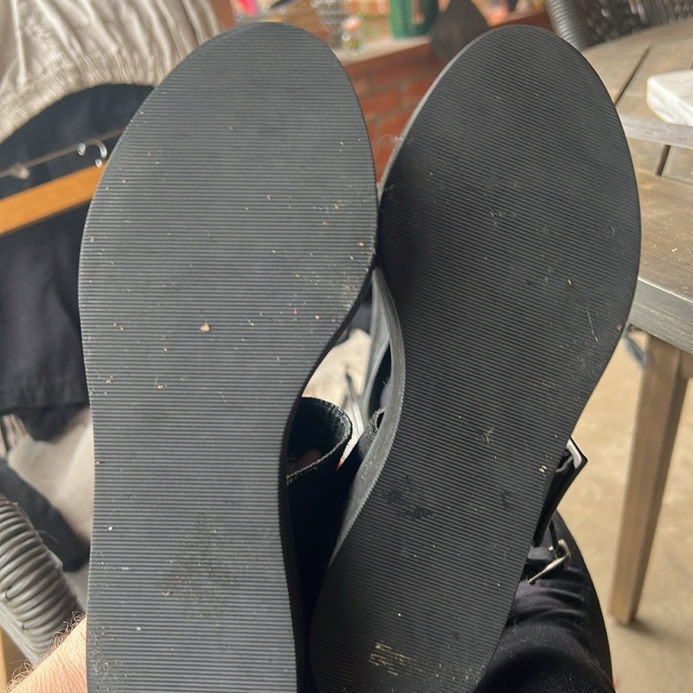 HELMUT LANG black suede sandals with ankle strap 36.5 - Picture 11 of 12